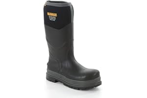DEWALT Hobart Men's Steel Safety Toe, Steel Midsole, Waterproof, Heat Resistant, Neoprene Wellington Work Boot
