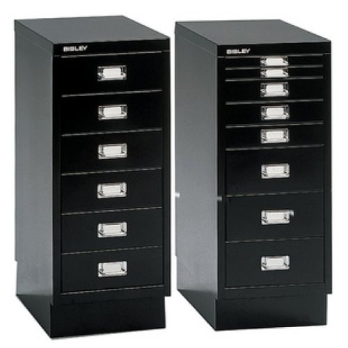 Preisvergleich Produktbild BISLEY Schubladenschrank MultiDrawer A4, 15 Schübe, grau