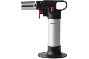 MASTRAD – Chalumeau De Cuisine Expert – Utilisation Simple – Rechargeable Au Gaz – Caraméliser, Meringuer, Peler ou Brunir – Capacité 13 ml