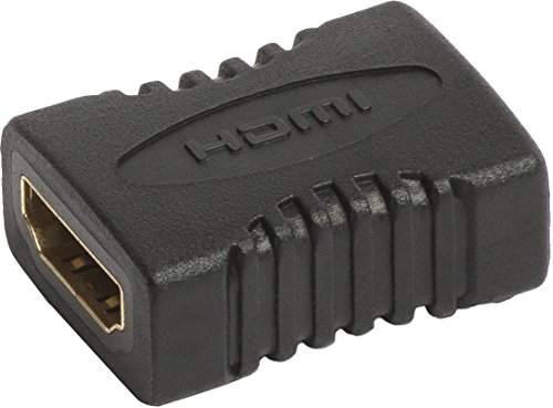 HDMI zu HDMI Adapter | Kupplung | HDMI Buchse zu HDMI Buchse | HDMI Verbindungsstück | HDMI Kupplung [ vergoldete Kontakte ] - MOVOJA 1Stück