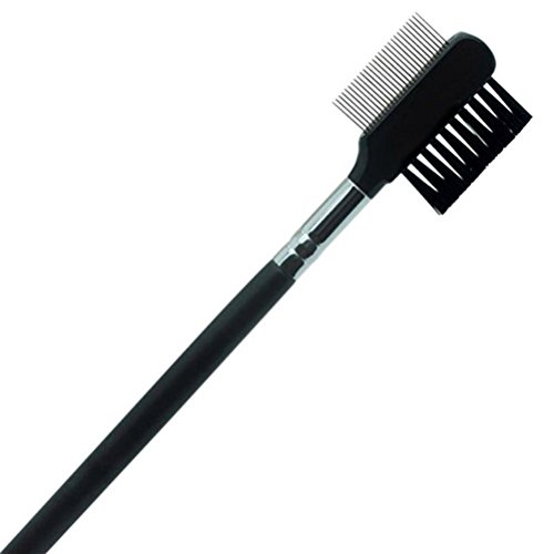 Velishy(TM) 1 x Steel Eyebrow Eyelash Dual-Comb Extension Brush Comb Makeup Tool