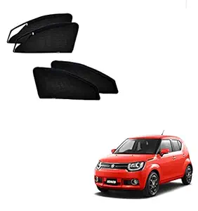 Kozdiko Zipper Magnetic Sun Shades Car Curtain for Maruti Suzuki Ignis