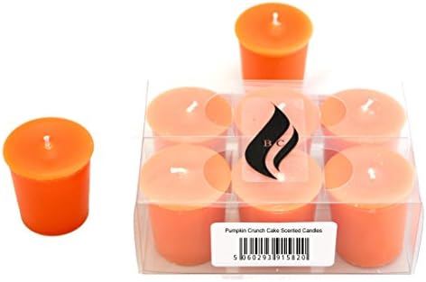 Pumpkin Crunch Cake Scented Votive Candles (Pack of 6 Candles)