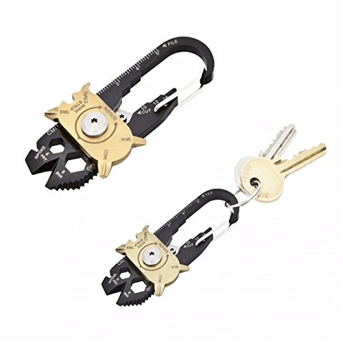 20in1 Multitool Multiwerkzeug am Schlüsselanhänger aus Edelstahl Keychain Stainless Multifunktionswerkzeug Survival Tool - 4