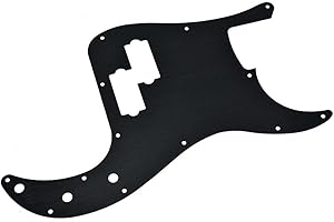 KAISH - Battipenna standard in alluminio anodizzato a 13 fori, per bassi di precisione, stile moderno, compatibile con American Fender P Bass Black