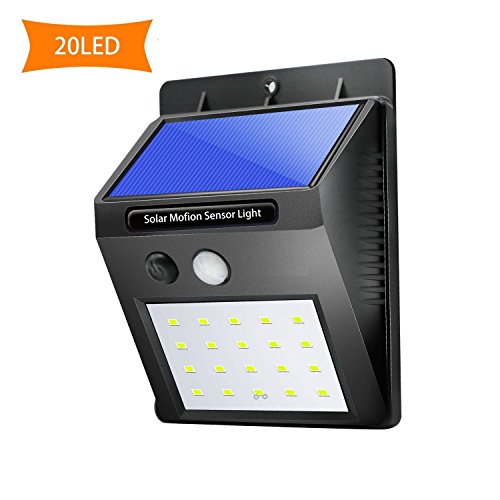 US1984 Imported Weather Resistant 20 LED Motion Sensor Solar Light and Lighting for Wall, Patio, Garden, Landscape, Deck, Shed, Lawn- Special Promotion Price RS.499 (74.00% Off) - Amazon