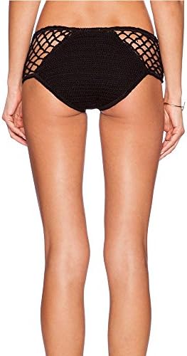 TOYUN Bikini Underwear Beach Swimwear Crochet Grid Seaside Holiday Tour , black