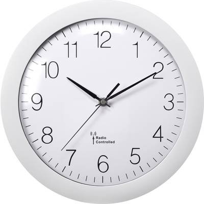 Preisvergleich Produktbild Basetech Funk-WANDUHR 30CM WEIß