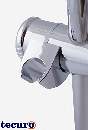 tecuro Gleiter Schieber Brausehalter für Wandstange Ø 23 mm chrom - 3