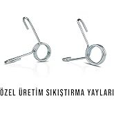 ECGSPOR 2 Adet Kıska&ccedil;lı &Ccedil;elik Plaka Sıkıştırma Yayı