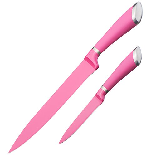 Kuuk 20cm Kochmesser Pink – Hochwertiger Edelstahl für den professionellen Einsatz geeignet – Inklusive Kostenloses Schälmesser – Lebenslange Garantie von Kuuk - 5