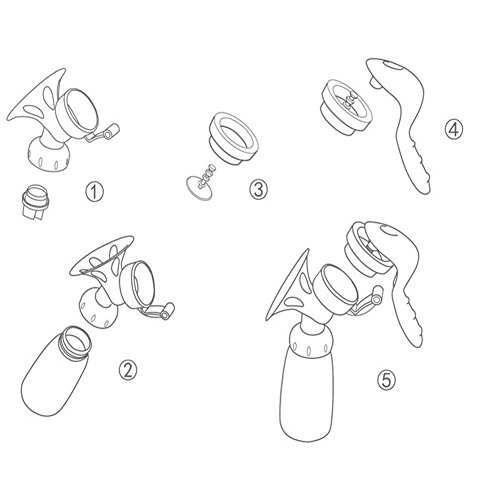 DORSION natürlichen Komfort Automatische elektrische Milchpumpe Set - 6