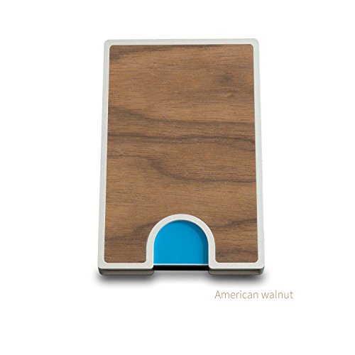 wood plop walnut : hochwertiges Festplattengehäuse (7mm) mit UASP aus eloxiertem Aluminium mit Holzeinlage - 5