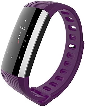 Haosshop Fitness Tracker Smart Watch Wristband Waterproof Bluetooth Heart Rate Phone Mate For Android IOS Smart Bracelet Purple