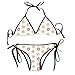 Produktbild Women's Bathing Swimsuits Adjustable Strap Green Stars Bikini Set Two Pieces Swimwear