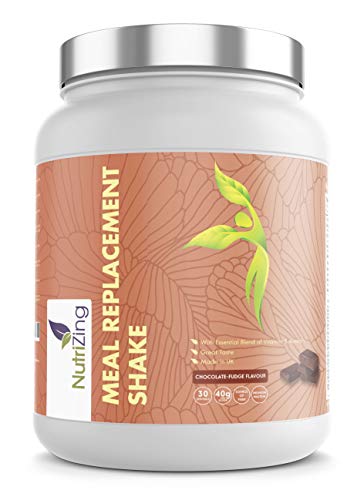 Batido Adelgazante Sustitutivo de Comida Rico Sabor Ganache de Chocolate Para el Control de Peso y Energía. Lleno de Vitaminas y Minerales Esenciales. Bebida Dietética Equilibrada por NutriZing