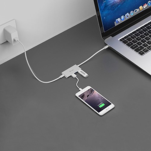 i-tec USB-C 3-port HUB, 3x USB 3.0, 1x USB-C Power, silber - 6