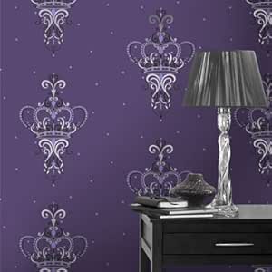 Crown Royal Crown Wallpaper - Purple: Amazon.co.uk: DIY & Tools