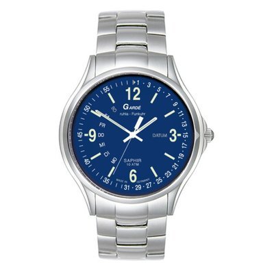 Uhr - Analog Funk - Edelstahl Edelstahl - blau