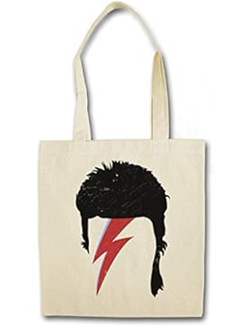 BOWIE HAIRSTYLE ?J? Shopper Reusable Hipster Shopping Cotton Bag Einkauftasche Einkaufstasche Tasche Stoff Stofftasche...