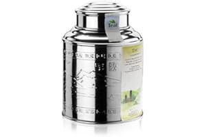 TEAF MILKY OOLONG - Aromatisierter grüner Tee - im Tea Caddy (Teedose) - Ø98 mm, Höhe 135mm (100g)