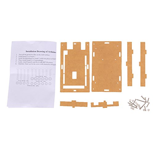 Amazingdeal365 Transparente caja de acr  lico Caja Caja de brillo para Arduino MEGA 2560 R3