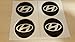 Produktbild 4 x 55 mm Durchmesser HYUNDAI Rad Mitte Kappen Aufkleber Self Adhesive Emblem Decals Billig