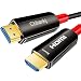 Produktbild Chliankj Glasfaser HDMI Kabel, optisches HDMI Kabel unterstützt 4K 60Hz 4:4:4, 3D, HDR, HDCP 2.2, High Speed HDMI Kabel mit Ethernet unterstützt für Beamer, PS4 Pro, PC, Xbox usw (5m)
