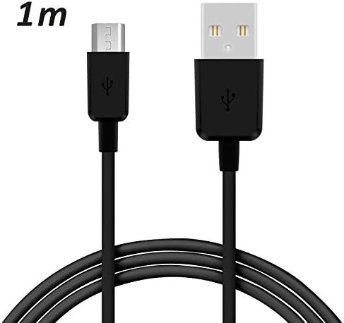 1 x Wiko Birdy 4G Micro USB Data Cable/Charger Cable/1 Metre Premium Cable in Black 1 m – From TheSmartGuard