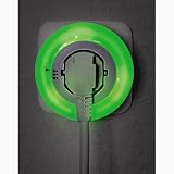 Hama Circle Colour LED Nachtlicht für Kinderzimmer und Schlafzimmer (stromsparend, nur 0,6 W, Orientierungslicht für Gang und Keller, 3 Farben wählbar (weiß, grün, blau), Dämmerungssensor, Stimmungslicht, integrierte Steckdose) - 3