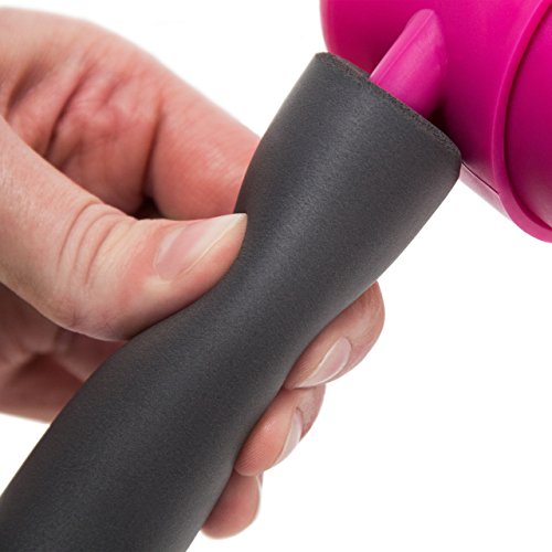 Relaxdays Oberschenkeltrainer mit Bügeln aus Schaumstoff Armtrainer und Beintrainer zum Training Der Oberschenkelinnenseite und Arm-und Brustmuskulatur Fitnessgerät für zu Hause Heimtrainer, Grau, M - 4