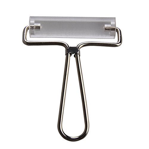 1 Stück Durable Brayer Acryl Rolling transparent Pin Polymer Clay Stamping Tool Roller mit Edelstahl-Griff – Transparent, 14,5 cm * 10 cm * 2 cm