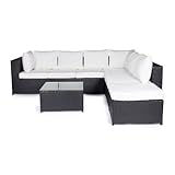 Die Lounge-Garnitur wirkt durch ihr modernes und klares Design und ist sofort nach Lieferung einsatzfähig, weil sie keines Zusammenbaus bedarf - Die Möbelstücke werden bereits zusammengesetzt geliefert, sodaß keinerlei Montage mehr erfolgen muss