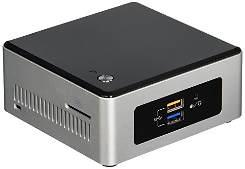 Intel NUC 5CPYH - MiniPC (65 W, Intel Celeron N3050 a 2.6 GHz, USB, HDMI), gris y negro