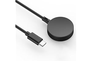 MohLythrix USB C Galaxy Watch Charger Compatible with Samsung 7/FE/Ultra/6/6 Classic/5 Pro/5/4/4 Classic/3/Active 2/Active Magnetic Wireless Fast Charging Cable, 1M