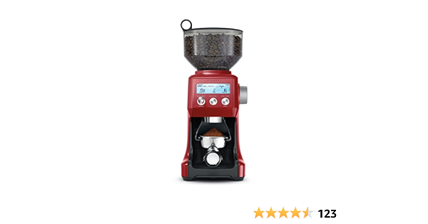 Coffee Bean Grinder, Cranberry Red 