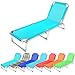 Produktbild Monkey Mountain Sonnenliege / Dreibeinliege aus Aluminium 185 x 56,5 x 26 cm in verschiedenen Farben (Türkis)