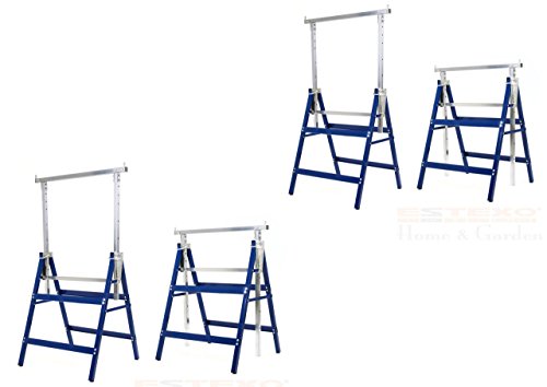 4 x Gerüstbock Unterstellbock Klappbock Böcke höhenverstellbar Stützbock Gerüst