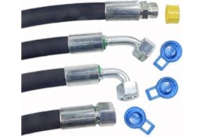 SCHLAUCH24 Tubo idraulico flessibile NW10 - 12 LAttacchi: DKOL - DKOL45 - DKOL90 - CEL. Pulito e chiuso all'interno.-