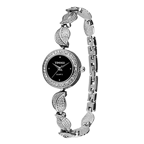 Time100 Moderne Armbanduhr Damenuhr Quarzuhr Mädchenuhr Edelstahl
