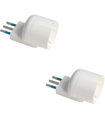 Adattatore Salvaspazio BTicino - 2 Prese Italiane + 1 Presa Tedesca | Bianco, 10A - Foto 11