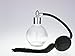 Classic Clear Glass Empty Refillable Perfume Bottle with Spray Atomizer 78ml Black Tassel, Filling Funnel Included (SF)