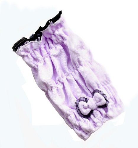 niceeshop(TM) Cute Microfiber Soft Hair Drying Cap/Hat With Bowknot-Black&Purple