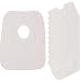 BabyPrem Baby 12 Pack Cotton Rich Terry Popover the head Bib One size White