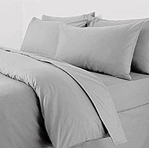 Extra Large Pillow Case Pair 22x31 Grey Pillowcases Percale