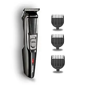 Nova NHT 1076 Cordless: 30 Minutes Runtime Trimmer for Men (Black)