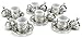 Produktbild Türkisches Kaffeeservice Kaffeeset Mokkaservice Sena Kahve Seti Mokka Service Mokkatassen Silber Set 12tlg.