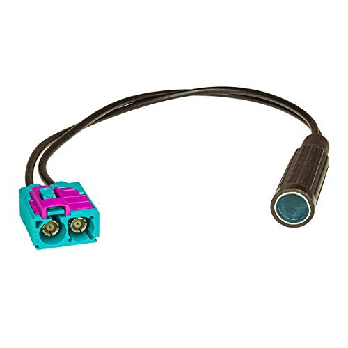 Tomzz Audio 1500-030 - Adaptateur d'antenne double - Fakra F vers DIN - Pour Audi, Seat, Skoda, VW