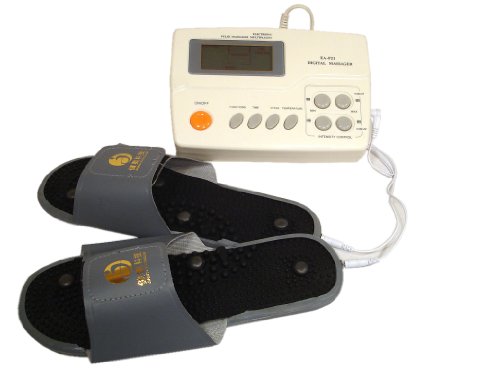 Digitales Reizstromgerät & Magnetfeldtherapie EA-F21 – 4 Therapien in einem Gerät – inkl. Massage-Slipper, vielen Elektroden, Thermo-Therapiegurten und weiterem umfangreichen Zubehör - 2
