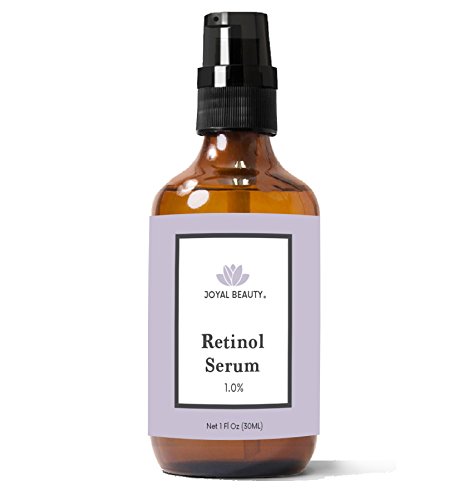 Sérum organique de rétinol de Joyal Beauty pour les yeux de peau de visage. Meilleur pour les rides fines raffermissantes anti-âge. Sérum de nuit avancé pour hommes et femmes. 1,0% 1 oz